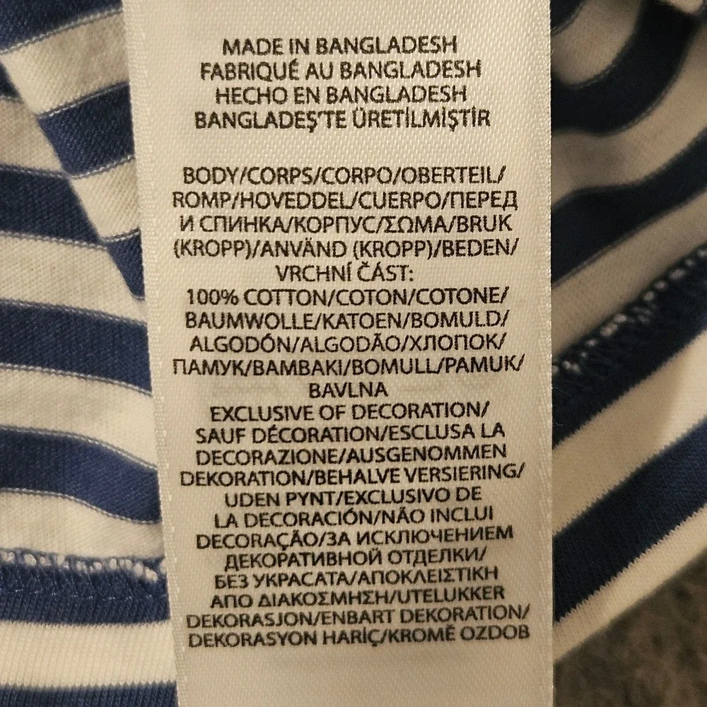 Polo Ralph Lauren Mens Classic Fit Striped T-Shirt Royal Blue White Large NWT